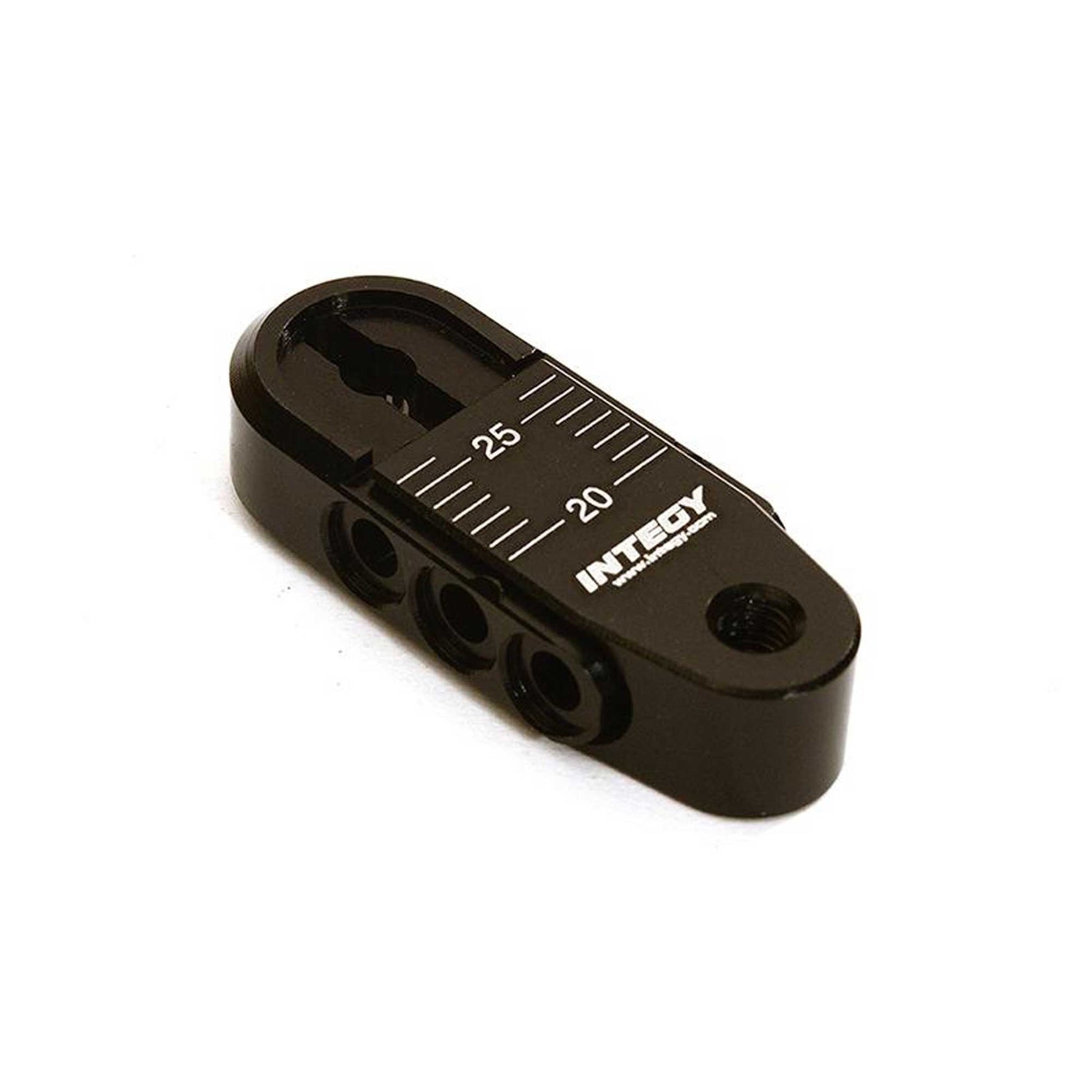 INTC28402BLACK C28402BLACK Adjustable Steering Servo Horn, 25T, 20-25mm