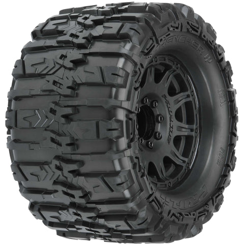 Pro-Line 10155-10 Trencher HP 3.8" AT Belted Tires, Raid Black Wheels