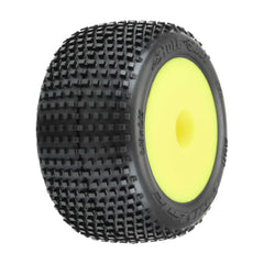 PRO10177-12 10177-12 Hole Shot Off-Road Mini-T 2.0 Tires Mounted, Yellow