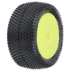 PRO8297-12 829712 Prism 1/18 Mini-B Carpet Tires, Rear, Yellow (2)