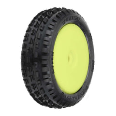 PRO8298-12 8298-12 Wedge Carpet Mini-B Tires Front Mounted, Yellow