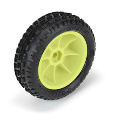 Pro-Line 8298-12 Wedge Carpet Mini-B Tires Front Mounted, Yellow