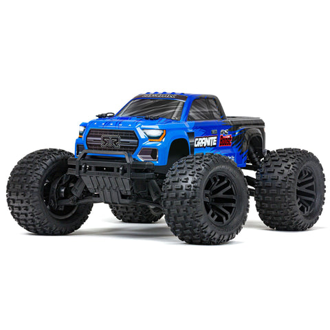ARRMA ARA4102V4T2 Granite 4x2 Boost Mega 1/10 2WD Monster Truck, Blue
