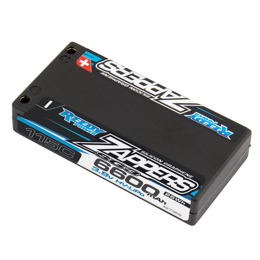 ASC27352 27352 Zappers SG3 1S 3.8V LiPo Battery, 115C 6600mAh, 1:12