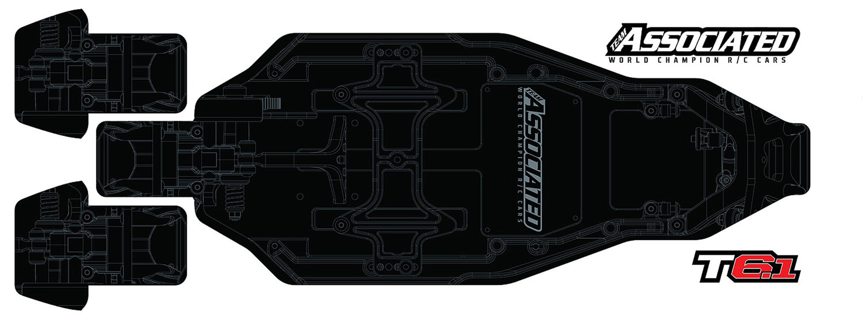 ASC71132 71132 T6.1 Chassis Protector, Precut