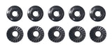 ASC91150 91150 M4 Low Profile Serrated Steel Wheel Nuts, Black (10)