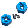 ASC9892 9892 Rear Aluminum Clamping Wheel Hexes, 12mm