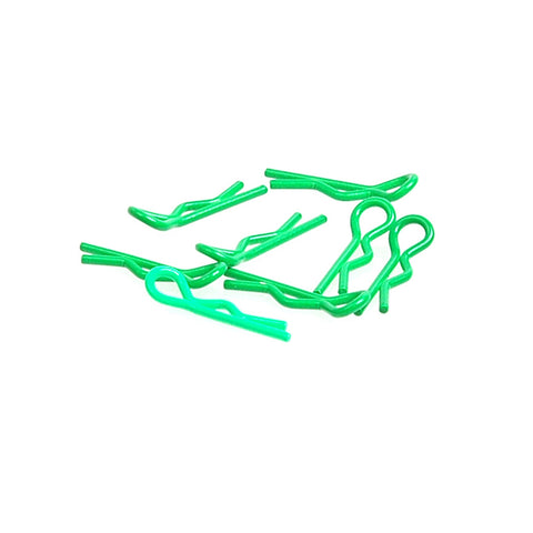 Core RC CR064 Body Clips, Small, 1/10, Fluorescent Green