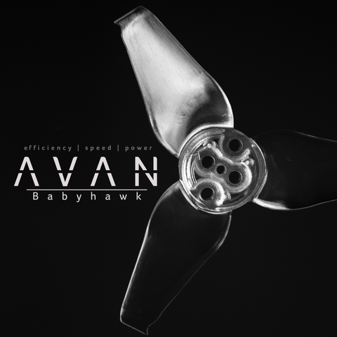 EMAX 0106001086 Avan Babyhawk Propeller, Clear