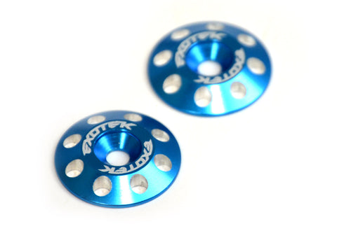 Exotek 1678BLU Flite Wing Aluminum Buttons V2, Blue
