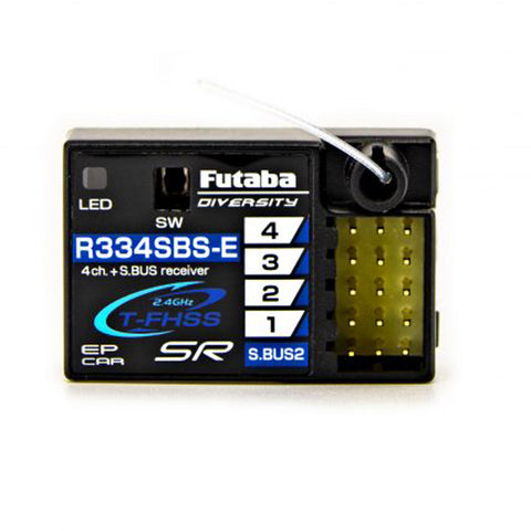Futaba 01102152-3 R334SBS-E Super Response T-FHSS 4Ch Receiver