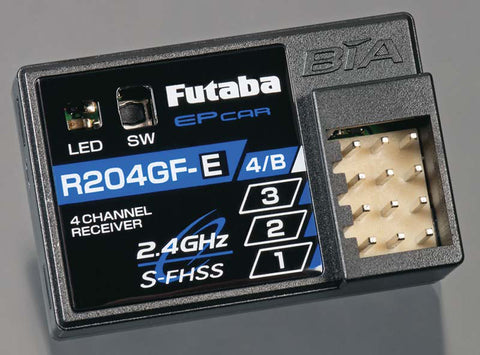 Futaba 01102202-3 R204GF-E 2.4Ghz 4-Channel Micro Receiver
