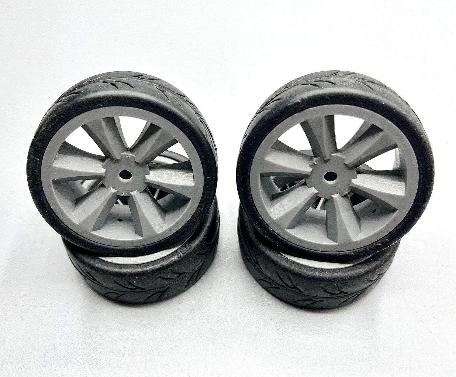 GRC123 GRC123 Belted USGT Tires, Pre-Glued on Gray Wheels (4)
