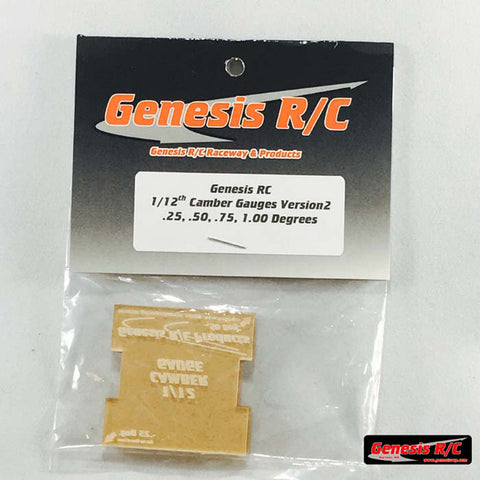 Genesis RC GRC412 1/12 Camber Gauges, V2