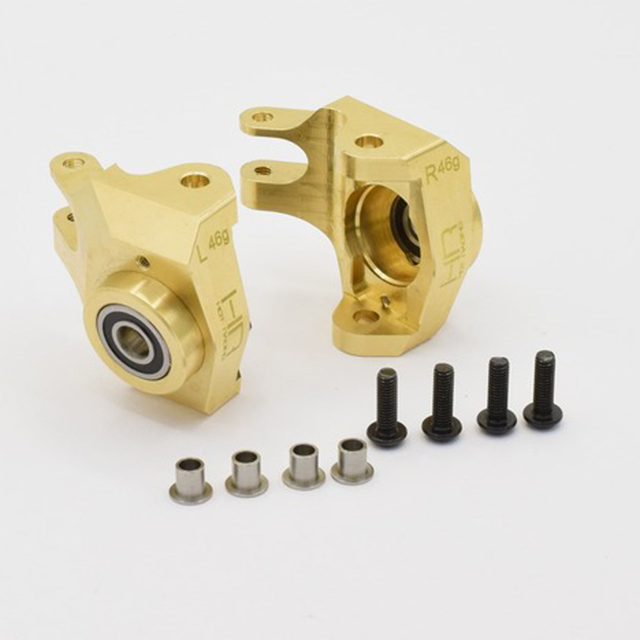 HRASCXT21HM SCXT21HM Front Brass Bearing Knuckle, SCX10 II