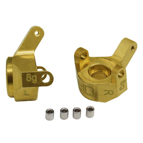 Hot Racing SXTF21H SCX24 Front Steering Knuckles, Brass