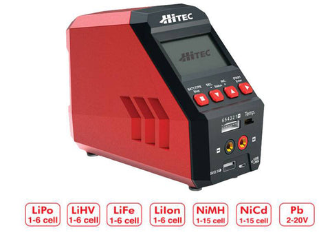 Hitec 44246 RDX1 Pro AC/DC 00W Single Ch Multi-Chem Charger