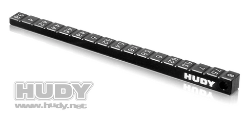 Hudy 107716 Aluminum Chassis Ride Height Gauge, 3.8mm - 8.0mm