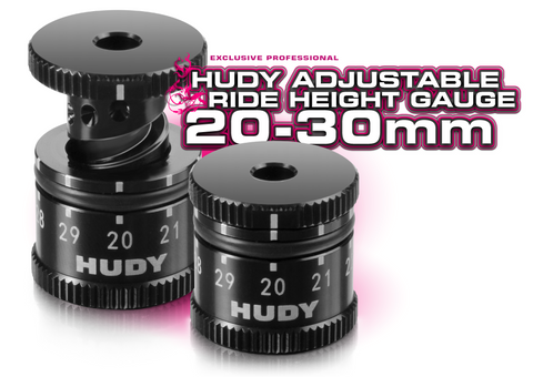 Hudy 107742 Adjustable Chassis Ride Height Gauge, 20mm-30mm