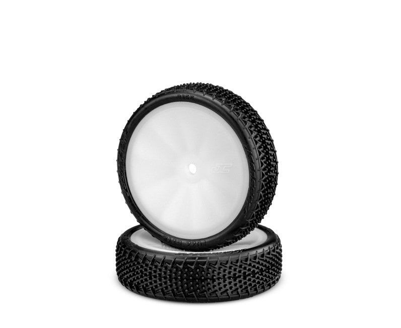 JCO3165-101011 3165-101011 Fuzz Bite 2WD Buggy Front Tires, Pink Comp, Wht Whl (2)