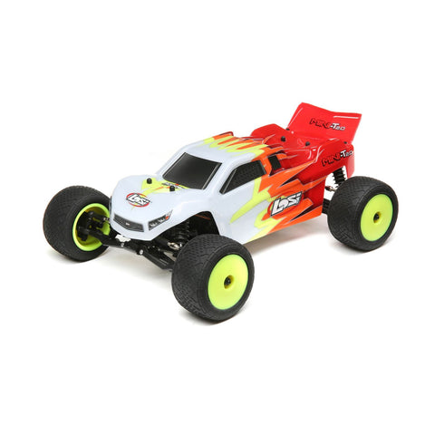 Losi LOS01015T1 Mini-T 2.0 Brushed 1/18 2WD Truck, Red/White