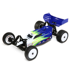 LOS01016T1 LOS01016T1 Mini-B Brushed 1/16 2WD Buggy, Blue/White
