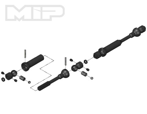 MIP 18120 X-Duty Center Drive Kit, 110mm x 135mm, SCX10 Deadbolt