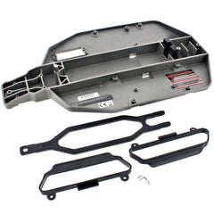OBA Chassis 5822 Gray Chassis, Battery Retainer & Body Nerf Bars