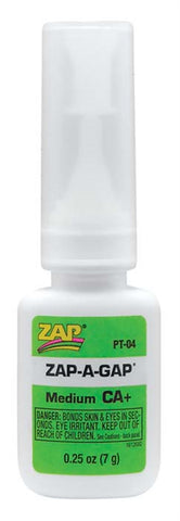 Zap Adhesives PT-04 CA+ Glue, 1/4 oz