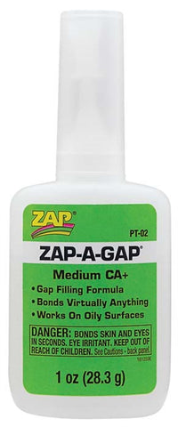 Zap Adhesives PT-02 CA+ Glue, 1 oz