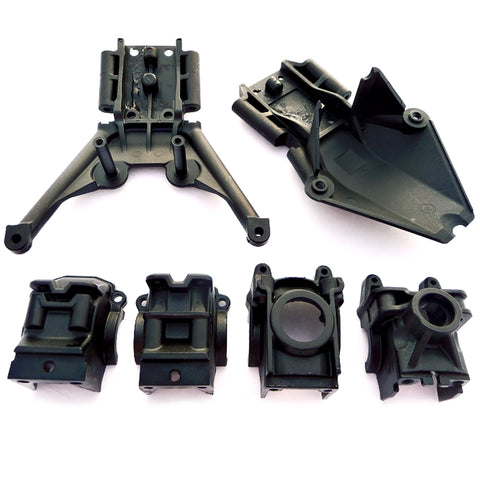 Traxxas 1/10 Stampede 4x4 XL-5 Front & Rear Bulkheads & Differential Housing