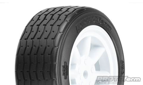 ProtoForm 10140-17 VTA Front Tires, 26mm, Mounted, White Wheels