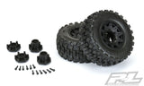 Badlands MX28 Belted Tires, Raid Black Wheels