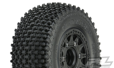 Pro-Line 1169-10 Gladiator SC 2.2"/3.0" M2 Tires, Raid Black Wheels