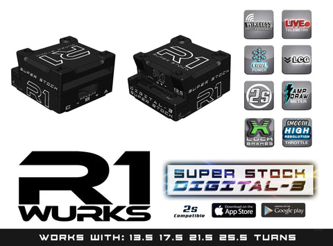 R1 Wurks 040013 Super Stock 2S Digital 3 ESC