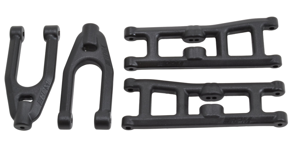 RPM81392 81392 Front Upper & Lower A-Arms, Black