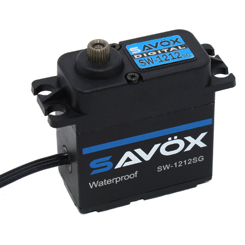 Savox SW-1212SG-BE Waterproof HV Coreless Digital 7.4V Servo, Black Ed.