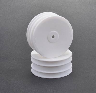 SCHU4496 U4496 Front 1/10 4WD Buggy Wheels, 12mm, White