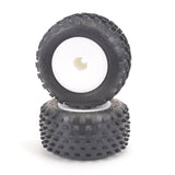 SCHU6877 U6877 Stagger Rib Truck Tires, Yellow, Pre-Glued