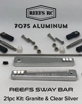 SEHREEFS18 REEFS18 Hard Anodized Aluminum Sway Bar Kit, Silver, 21 pc