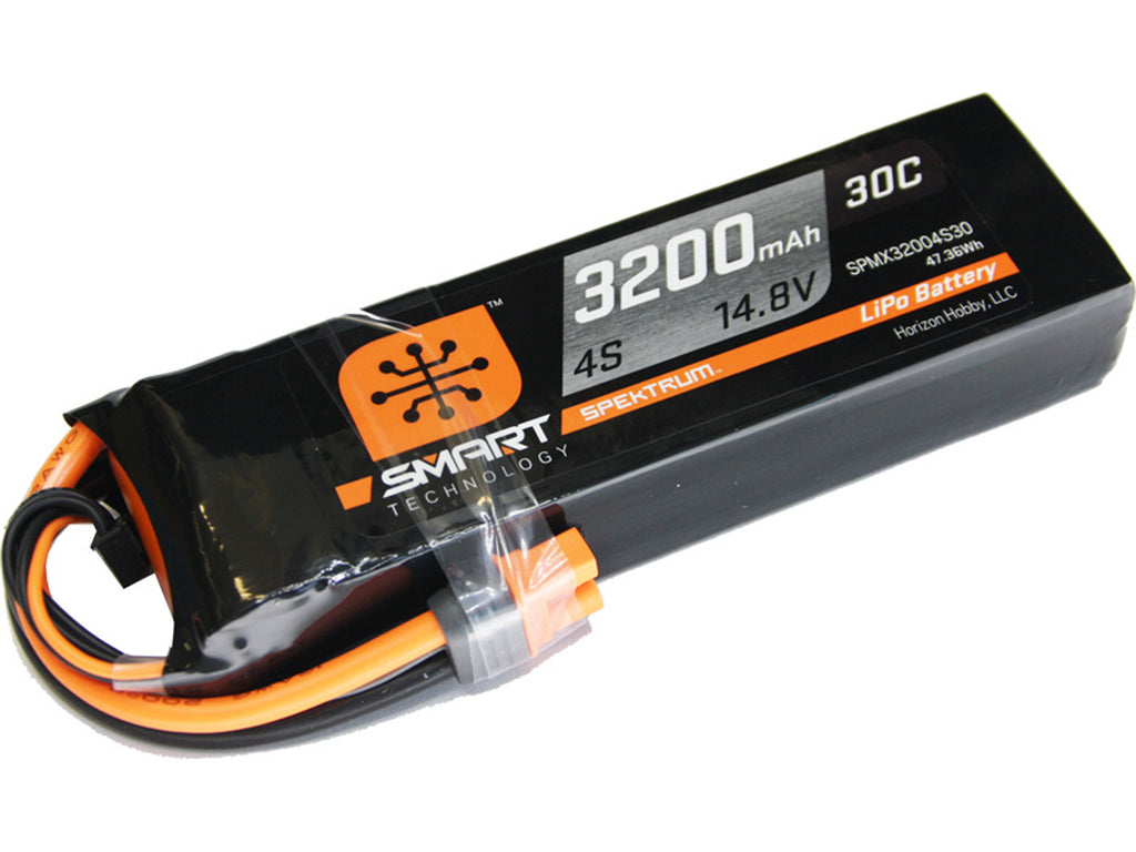 SPMX32004S30 SPMX32004S30 Smart 4S 14.8V LiPo Battery, 30C 3200mAh, IC3