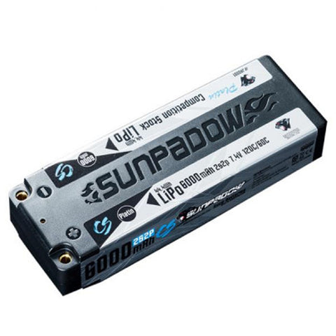 Sunpadow JA0001 Platin Series 2S 7.4V LiPo Battery, 120C 6000mAh