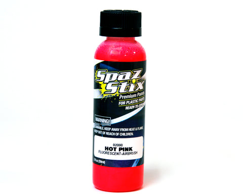 Spaz Stix 02000 Hot Pink Fluorescent Airbrush Paint, 2oz