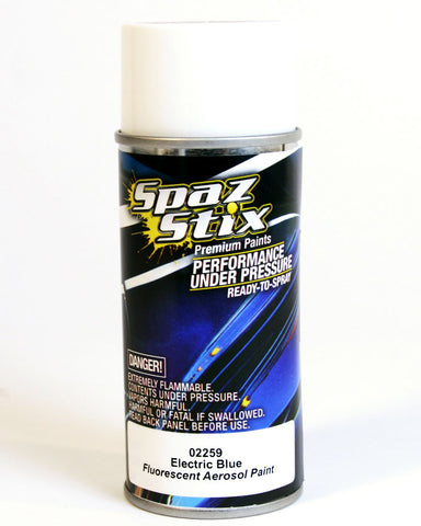 Spaz Stix 02259 Aerosol Paint, Electric Blue Fluorescent