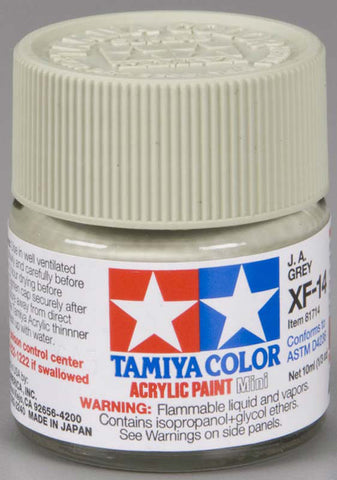 Tamiya 81714 XF-14 Acrylic Paint, JA Gray, Mini, 1/3 oz