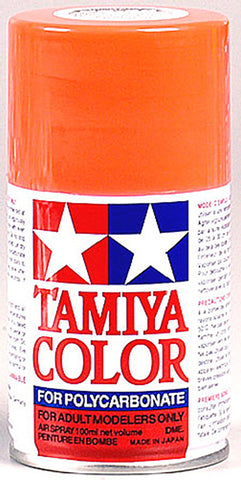 Tamiya 86020 PS-20 Polycarb Spray Paint, Fluorescent Red