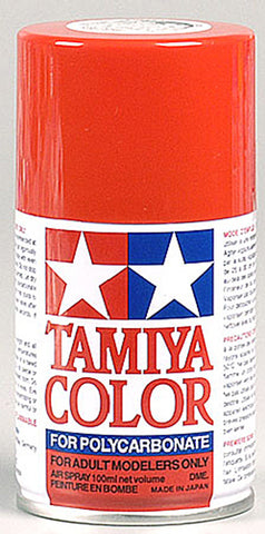 Tamiya 86034 PS-34 Polycarb Spray Paint, Bright Red