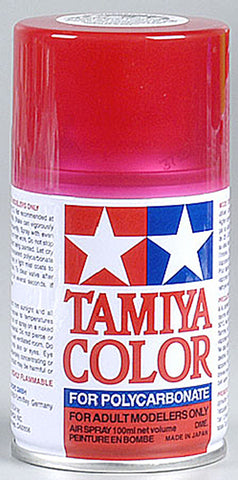 Tamiya 86037 PS-37 Polycarb Spray Paint, Translucent, Red