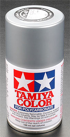 Tamiya 86048 PS-48 Polycarb Spray Paint, Metallic Silver
