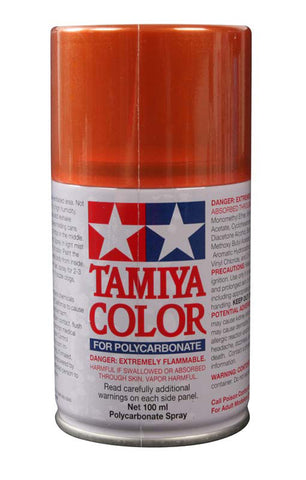 Tamiya 86061 PS-61 Polycarb Spray Paint, Metallic Orange